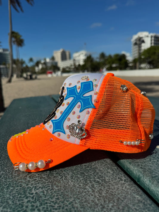 Orange Trucker Hat