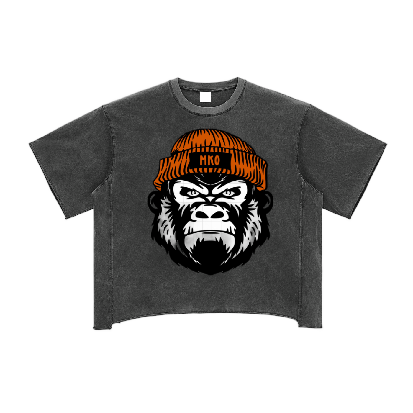 Raw Edge Snow Washed Boxy T-Shirt
