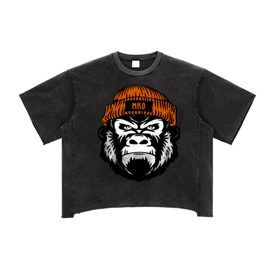 Raw Edge Snow Washed Boxy T-Shirt