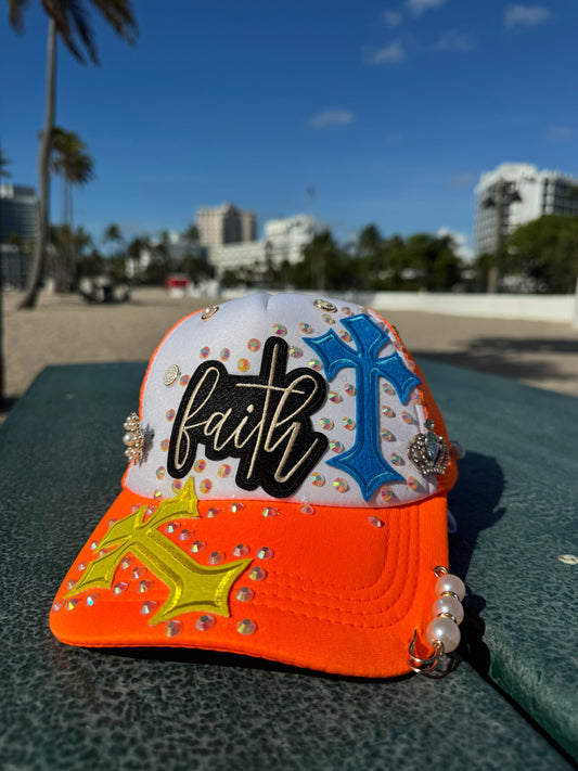 Orange Trucker Hat